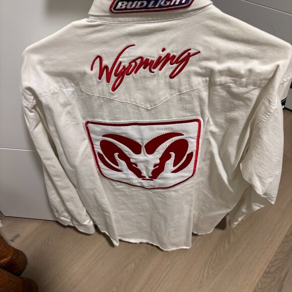 Wyoming Rodeo Bull Rider Genuine Contestant Shirt - Picture 6 of 8